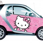Hello Kitty 走上 Smart Fortwo Hello Kitty 走上 Smart Fortwo