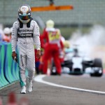 F1 匈牙利站排位咸美頓戰車著火 F1 匈牙利站排位咸美頓戰車著火