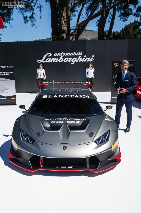 Stephan Winkelmann presents the Lamborghini Huracan LP 620-2 Super Trofeo