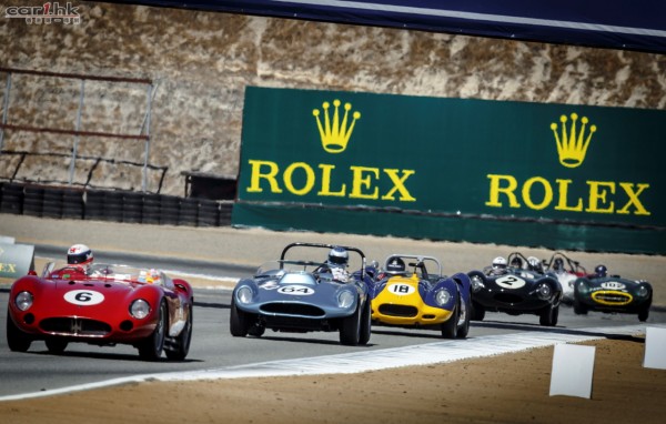 The 1957 Maserati 300S leading other competitors in the Group 6A
