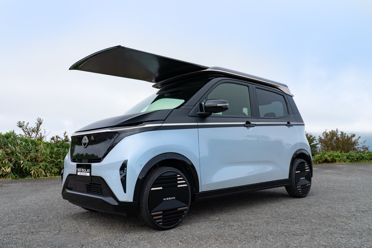 Nissan Sakura「Ao-Solar Extender」讓輕 EV 變身行動發電站