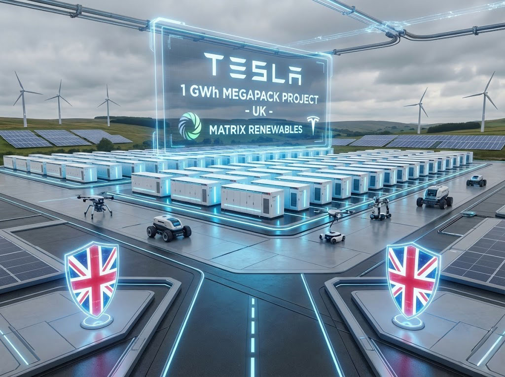 Tesla 電力巨獸席捲英國 1GWh 超級儲能系統正式落戶蘇格蘭
