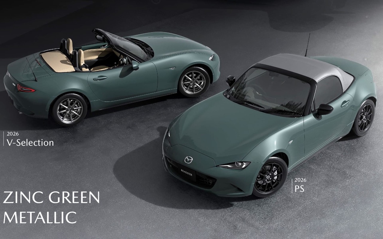 萬事得推出全新純粹運動版 MX-5 PS!首創軍事風「鋅綠」塗裝